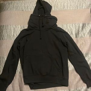 High neck hoodie